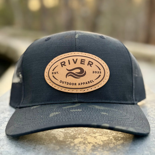 Dark Camo Leather Patch