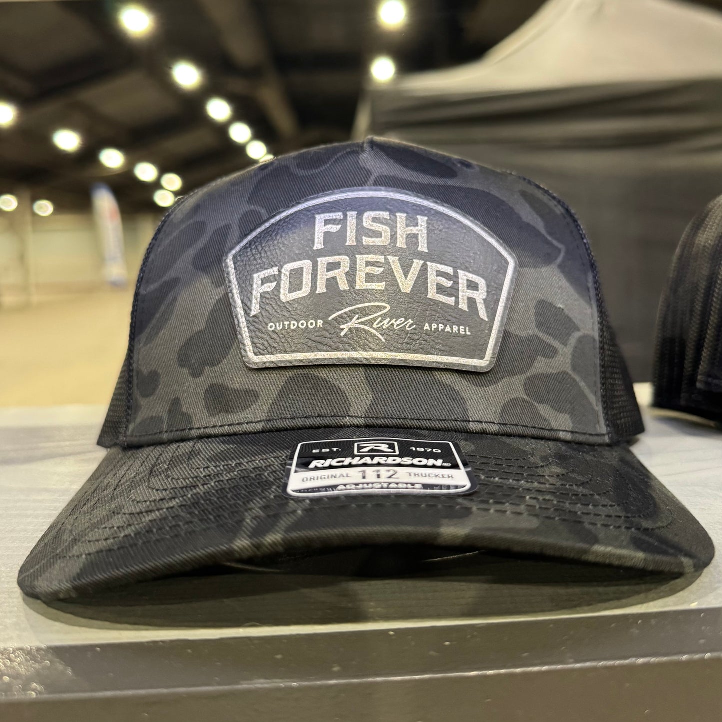 Fish Forever Black Patch