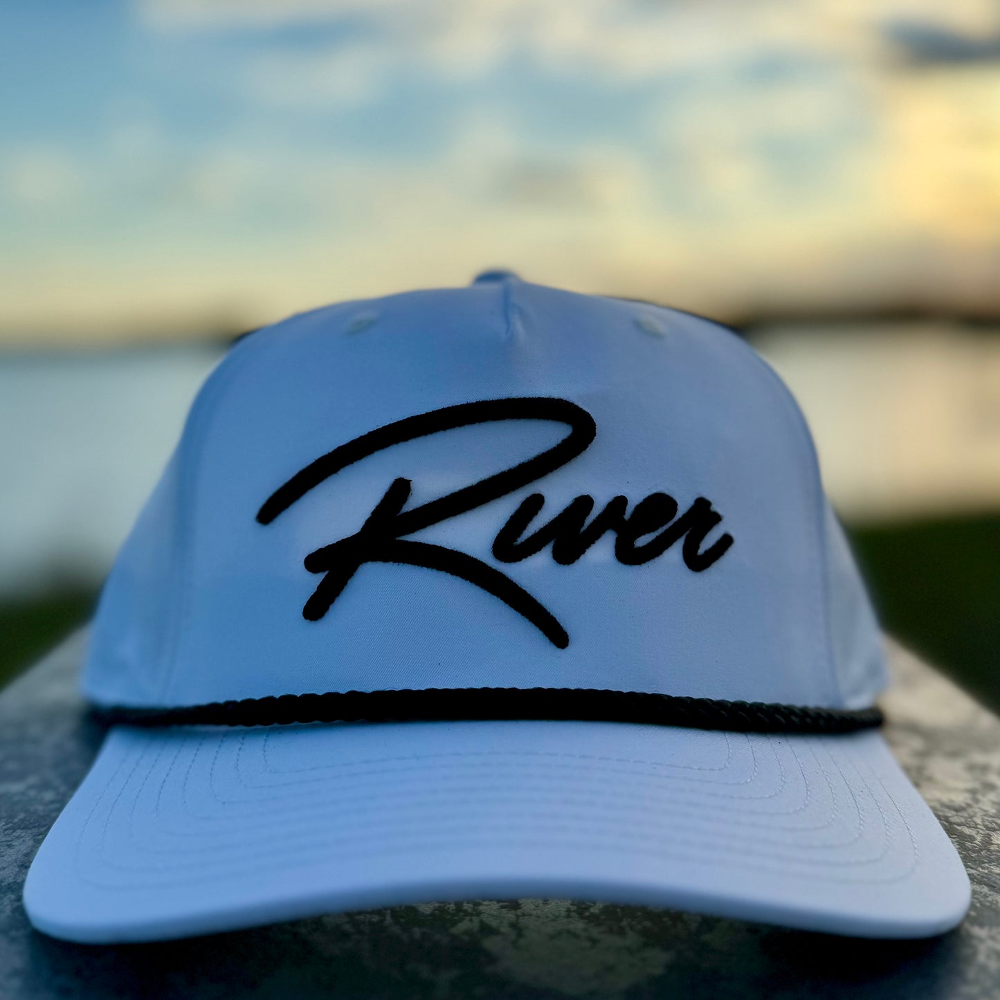 White Signature RIVER Rope Hat