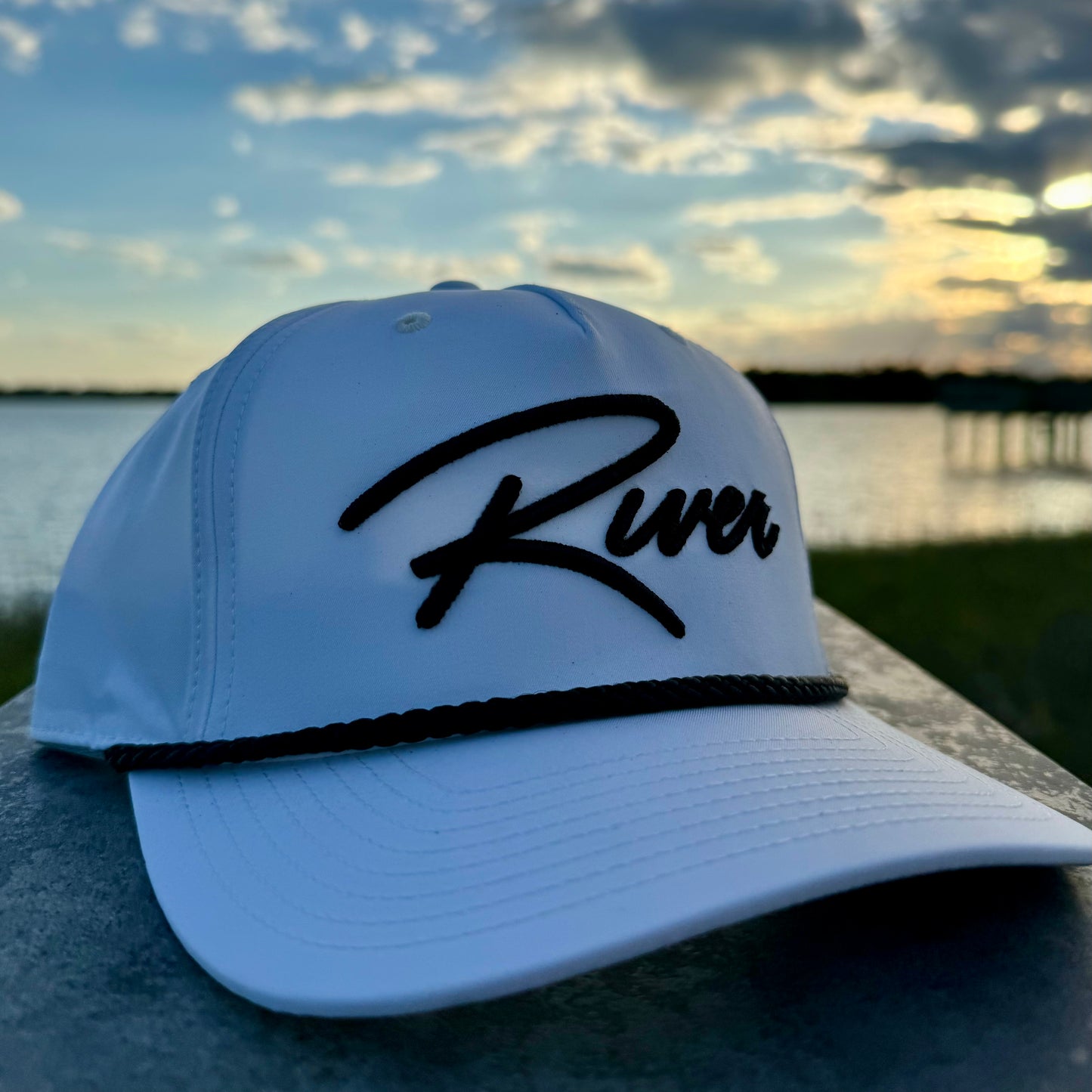 White Signature RIVER Rope Hat