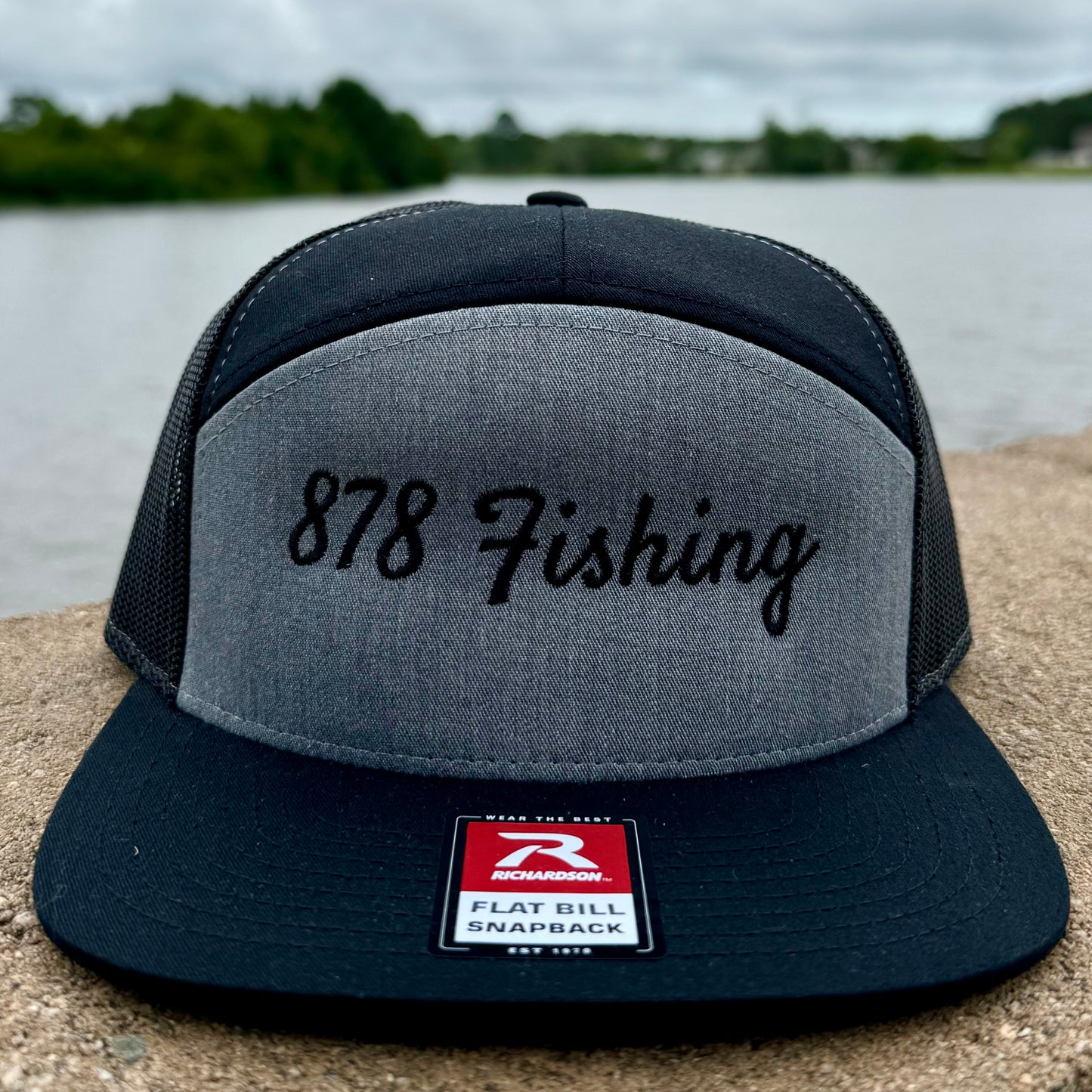 Light Gray/Black 878 Fishing Hat